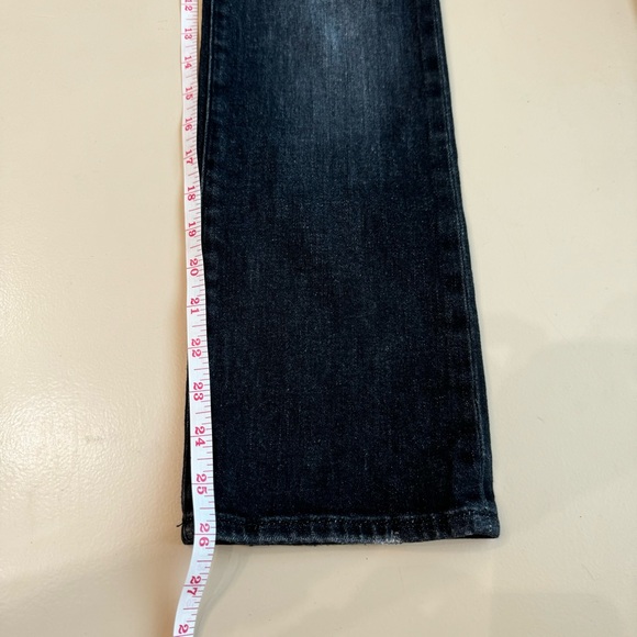 Good American Good Legs Straight Leg Split Pocket Denim Jeans Size 2/26 Black - Picture 14 of 14